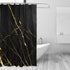 ALAZA Black Gold Marble Shower Curtain Waterproof Polyester Bath Curtian with Hooks 72x72 Inch...