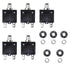 15A 125-250V AC 50V DC Push Button Circuit Breaker L1 Series Manual Reset Thermal Circuit Breaker 15A 5Pack...