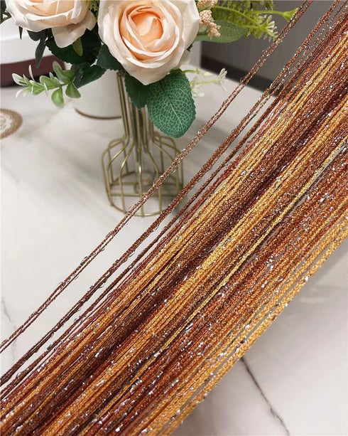 ave split Decorative Door String Curtain Wall Panel Fringe Window Room Divider Blind Divider Tassel Screen Home 100cm*200cm (#018332)...