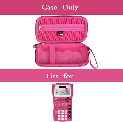 Mchoi Shockproof Carrying Case Suitable for Instruments TI-30XIIS Scientific Calculator, Shockproof Waterproof Pink Protective Case, Case Only......