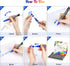 Paint Markers Pens, 12 Colors Oil-Based Waterproof Fancy Paint Markers, Quick Dry Permanent Push Markers Set for Tire, Rock, Wood, Plastic, Canvas...