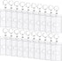 Hard Plastic Card ID Badge Holder with Keyring Heavy Duty Clear Card Holder Rigid Fuel Card Protector Keychain Secure Credit Card ID Holder Keycha...