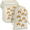 12-Pack Rainbow Party Favor Bags, Mini Canvas Drawstring & Treat Pouches, Supplies for Kids Birthdays, Unicorn Celebrations, and Gold-Glitter Rain...