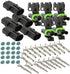 5-Pack (2-PIN) 20 Amps Weather-Pack Waterproof Male Female 2-Conductor Connector, Pin Socket Seal Kit 14-16 AWG...