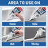 Tile Grout, 2 Pack White Grout Filler Tube, Grout Sealer for Bathroom, Shower, Kitchen, Floor Tile, Fast Drying Grout Pen Paint, Grout Repair Kit ...