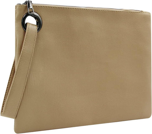 Womens' Oversized Clutch Bag Purse, Snake Skin Envelope Bag Evening Handbags with Strap, Wristlet Wallet...