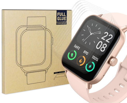 6 pcs TPU smart watch screen protector film for 1.85" AKUMAKA G39,1.83" GRV FC1 Smartwatch Upgrade Flexible Film Scratch Resistant Soft HD TPU Tra...