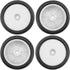 4Pack ShareGoo RC 85mm/3.34" Rubber Tires Front Rear Tyres 12mm Hex Wheel Compatible with Redcat HPI HSP Kyosho 1/10 RC Off-Road Car Buggy (White)...