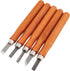 5 Pcs Wood Carving Knife Set, Wood Turning Tools HSS Blades and Quality Wood Handle, Hand Carving Tool Set Wood Lathe Chisel Set for DIY Sculpture...