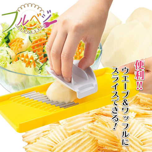 Shimomura Kogyo FV-636 Full Veggie Namami Waffle Slicer, Made in Japan (Tsubamesanjo, Niigata)...