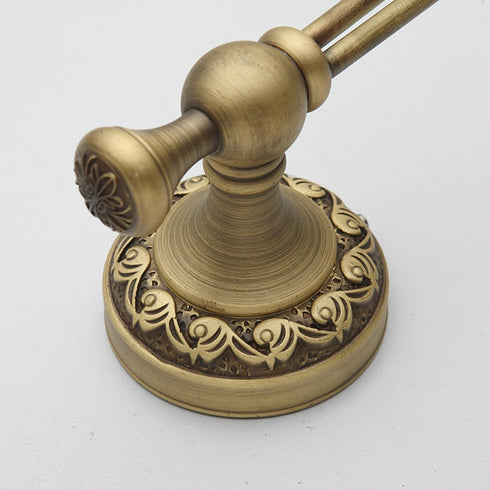 Antique Bronze Brass Bath Towel Hooks, Wall Mounted Bathroom Hardware Accessories,Pattern Carving Design...