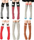 Girls Cotton Knee High Socks Cartoon Animal Cat Bear Fox Over Knee Socks for Kids 3-12 years, 6 Pairs-6 Color...
