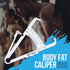 Body Fat Caliper - Skinfold Caliper - Check Your Fat Percentage at Home without Anyone's Help - Body Fat Charts and Instructions Included...
