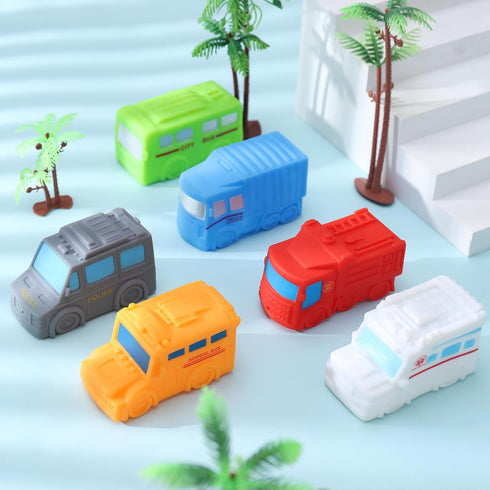 6 PCS Bath Toys for Toddlers, Baby Toys for Babies and Toddlers, Car Bath Toys, Bathtub Toys Pool Toys Bath Toys, Water Squirting Bathtime Play fo...