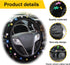 Cute Flower Floral Steering Wheel Cover, Embroidery Cute Flower Car Accessories Set with 2 Air Vent Clip Flowers, Universal Auto Interior Decor fo...