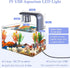 HITOP Small Clip On Aquarium LED Light with Timer- 5.7in Adjustable Three Colors Fish Tank Light, USB 5V Aquarium Lamp for Desktop Tank/Beta Tank/...