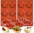 3 Pack Silicone Muffin Top Pans for Baking/Non-Stick 3 inch 6-Cavity Round Silicone Baking Mold for Whoopie Pie Pan, Corn Bread, Candy, Eggs, Muff...