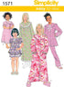 Simplicity 1571 Girl's Top, Pants, and Nightgown Sewing Patterns, Sizes 3-6...