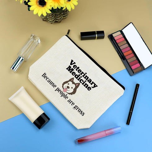Veterinarian Appreciation Gifts Vet Tech Cosmetic Bag Veterinary Medicine Funny Sarcasm Gifts Veterinary Tech Animal Rescue Gifts Veterinary Medic...