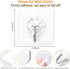 Mlici 24 Pack Clear Self-Adhesive Wall Hooks, 30lbs Heavy-Duty Sticky Hooks for Kitchen Bathroom, Without Nails Reusable Utility Hooks for Hanging...