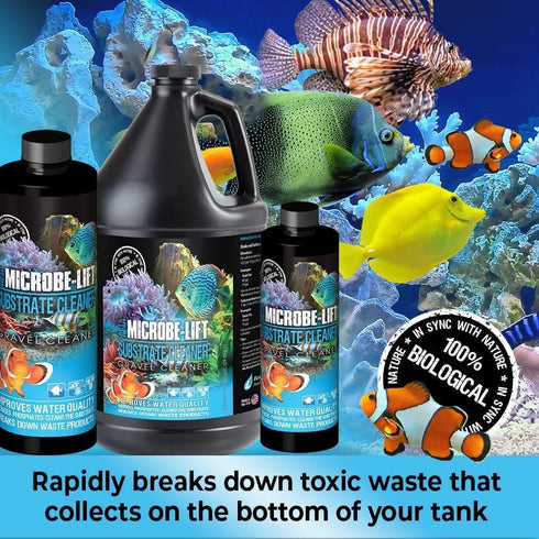 Microbe-Lift Professional Gravel & Substrate Cleaner for Freshwater and Saltwater Tanks, 8oz...