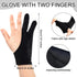 12 Pcs Artist Drawing Glove Digital Art Glove with Two Fingers Tablet Artist's Drawing Glove for Stylus Pen Graphic Tablet Sketching Painting for ...