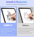 Active Stylus Pen for Touch Screens, Dual Pen Tips for Drawing &Writing,High Precise Universal Digital Pencil for A-pple i-Phone 15/14/13/12/11/X/...