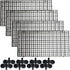 TIHOOD 4PCS Aquarium Divider Tray Plastic Grid Aquarium Egg Crate Light Diffuser, Fish Tank Divider Filter Bottom Isolation with 8PCS Sucker Clip...