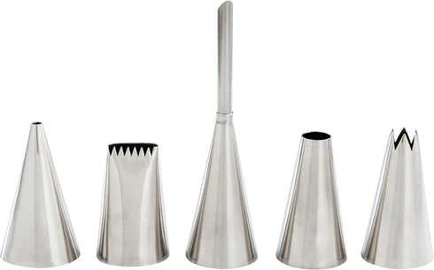 Mrs. Anderson’s Baking Pastry Cookie Cake Decorating Tips, 18/8 Stainless Steel, 5-Piece Set...
