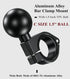 BRCOVAN Aluminum Alloy Handlebar Clamp Mount Base with 1.5'' TPU Ball, Fit on 0.875''/1''/1.125''/1.26'' Round Rails, Compatible with RAM Mounts C...