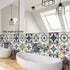 Self-Adhesive Wall Tile Decals, Peel and Stick Tile Stickers, Waterproof Backsplash Stickers for Kitchen Bathroom Decor, 8x8inch 10Pcs, Moroccan 0...