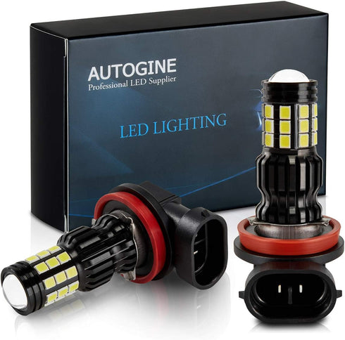 2800 Lumens Extremely Bright H11 H8 H16 LED Fog Light Bulbs for DRL or Fog Lights, DOT Approved, 6000K Xenon White (Pack of 2)...