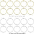 24PCS Earrings Beading Hoop Round Beading Earring Hoops Beading Hoop Earring Finding Components for DIY Jewelry Making (K Gold & White K)...