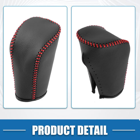 Car Gear Shifting Knob Cover Automatic Transmission Lever Trim for Hyundai Sonata 2009 PU Leather Black Red...