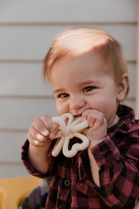 Haakaa Silicone Clover Teether Toy - Food Grade Silicone Teething Toys for Babies 3-6 Months 6-12 Months, Soft & Easy Hold Chew Toy for Infant, BP...