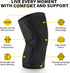 CAMBIVO 2 Pack Knee Brace, Knee Compression Sleeve for Men and Women, Knee Support for Running, Workout, Gym, Hiking, Sports (Black,Large)...