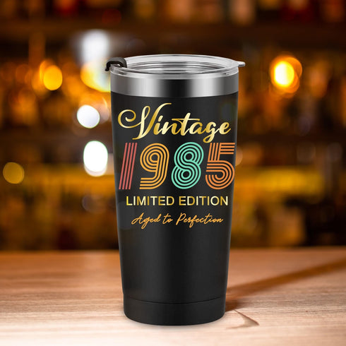 1985 40th Birthday Gift for Women and Men - 40th Gifts for Parents - 40th Class Reunion - Mom Dad Wife Husband Grandpa Grandma Present - 20oz Tumb...