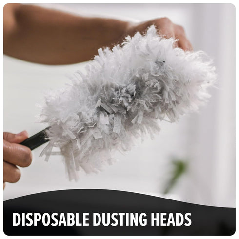 Dirt Devil Telescoping Extended Reach Duster, Hand Duster for Multi-Surface Cleaning, Includes Replacement Disposable Heads, Dusters for Home Use...