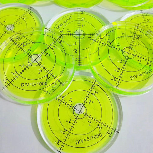 Bubble Spirit Level 66MM Degree Marked Surface Circular Level Bubble Measuring Layout Tools...