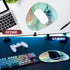 Mouse Pad, Premium-Textured Oval Computer Mousepad, 8.7" x 7.1" Thick 3mm Anti-Slip Waterproof Rubber Mouse Mat, Cute Mouse Pad for Office, Home, ...