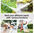 Garden Hose Nozzle Sprayer?100% Heavy Duty Metal High Pressure Water Hose Nozzle Sprayer?fits 3/4” Garden Hose Thread, 360°Rotaing Adjustable Nozz...
