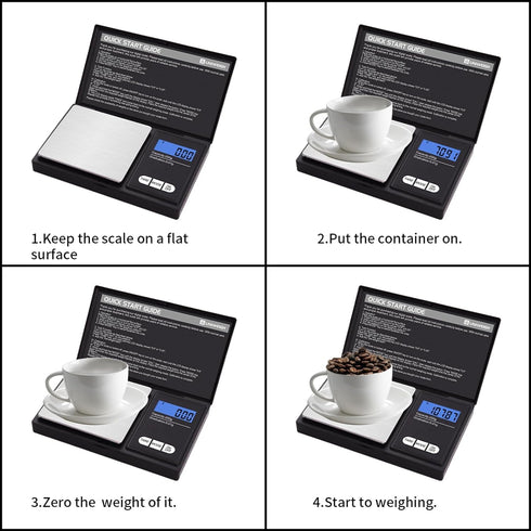 Digital Gram Scale,200g 0.01g/0.001oz Weight Scale Gram and Ounce,Electronic Smart Mini Pocket Scale with 100g Calibration Weight,for Grain,Gold,J...