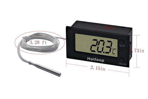 Digital Oven Thermometer Heat Resistant up to 572°F/300°C, LCD...