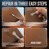 Leather Repair Kit for Furniture, Sofa, Jacket, Car Seats and Purse. Vinyl Repair Kit. Super Easy Instructions to Match Any Color, Restore Any Mat...
