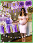Purple Gold Baby Shower Decorations Qian's Party Purple and Gold Princess Birthday Party Decorations Purple Princess Baby Shower Confetti Purple &...