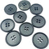 Buttons 1 Inch (1") 4 Hole 20 Pieces - Black - Sewing Crafts Replacement Button -Perfect for Crafts, Coats, Shirts, Pants, Shorts, Cardigans, Blaz...