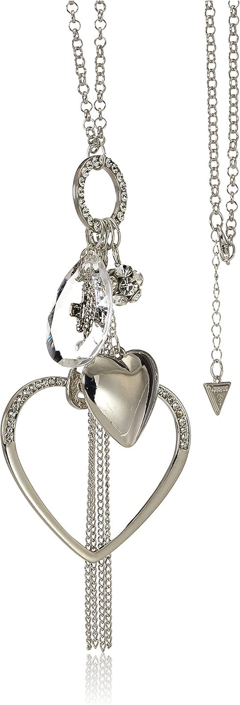 GUESS Basic Large Open Heart Charm Pendant Necklace...