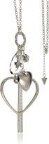 GUESS Basic Large Open Heart Charm Pendant Necklace...