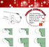 Homgaty Christmas Stocking Holders for Mantle, 6 Pack Stocking Hanger Stocking Hooks Metal Fireplace Hanger for Christmas Party Decoration (Silver...