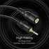 TNP 2.5mm Extension Cable (3 Feet) - Male to Female Adapter Extender Stereo Audio Sub Mini Subminiature Jack Adapter Wire Cord Plug Connector for ...
